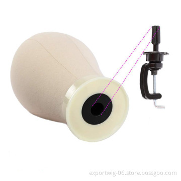 Canvas Mannequin Head For Wigs Making Weft Wig Display Style Styling Manikin 21 22 23 24 Inches For Hair Stylists